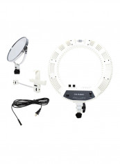 Ring Light Venus V48C (R480C) Bio-Color 5600K-3200K With Mirror & Bracket - White White reviews Ring Light Venus V48C (R480C) Bio-Color 5600K-3200K With Mirror & Bracket - White White