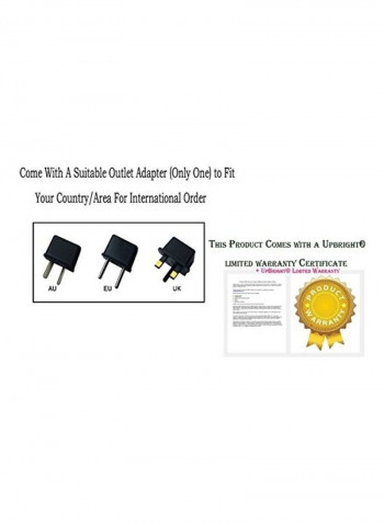 Replacement Charging Adapter For Compex SP-03E0900400-U SP-03E0900400U DJO-Compex Black