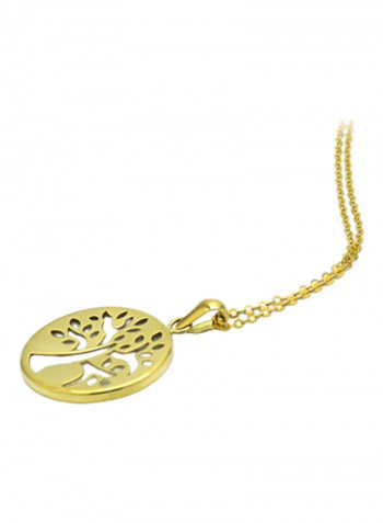18 Karat Gold Tree Design Pendant