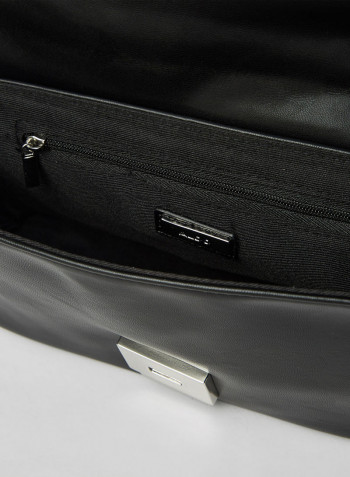 Wynonna Quilted Shoulder Bag Black