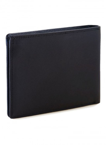 Leather Wallet Blue/Black