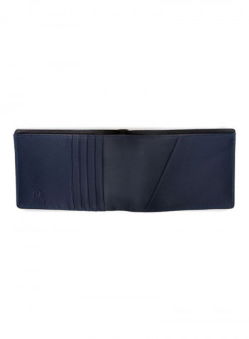Leather Wallet Blue/Black