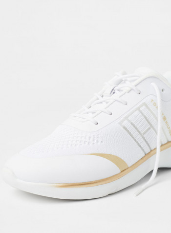 Knit Lightweight Sneakers White
