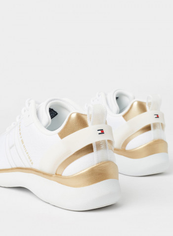 Knit Lightweight Sneakers White
