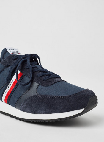 Tape Detail Sneakers Navy