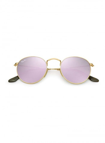 Polarised Asymmetrical Round Sunglasses - Lens Size: 50 mm