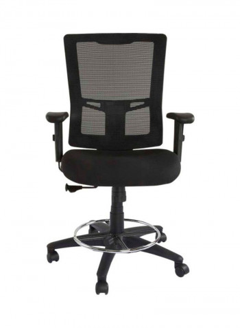High Back Ergonomic Mesh Office Chair With Draft Kit Black 65x95x55cm