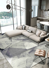 1 Piece Bedroom Carpet Grey 120*160(W*L)cmcm