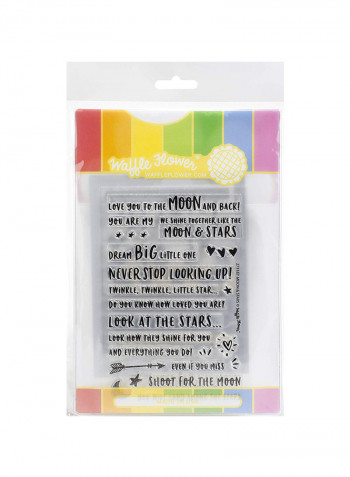 35-Piece Stamp And Die Cut Set Black/Grey