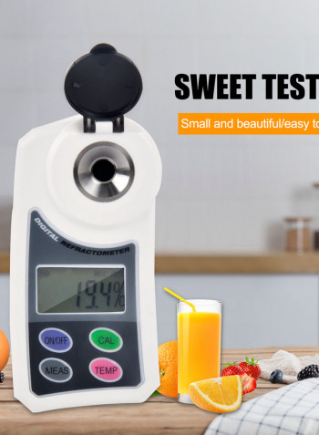 Digital Brix Sugar Refractometer White 18 x 5 x 14cm