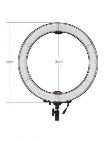 14-Piece LED Video Ring Light Set Silver/White/Orange