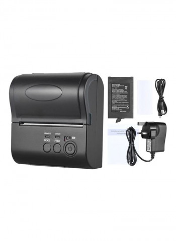 Wireless USB Thermal Printer Black