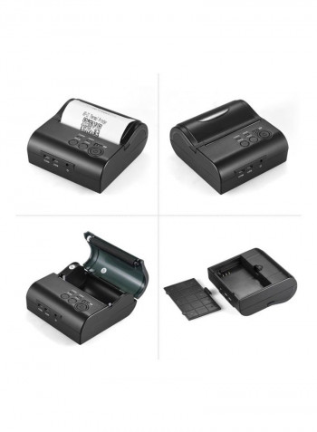 Wireless USB Thermal Printer Black