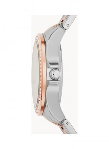 Women's Analog Wrist Watch with Stainless Steel Strap