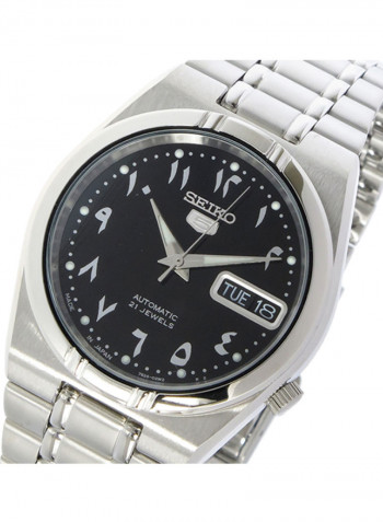 Men's Stainless Steel Analog Automatic/Kinetic Watch SNK063J5
