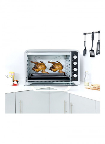 Electric Oven With Rotisserie and Convection 100 l 2800 W GO34027 Silver