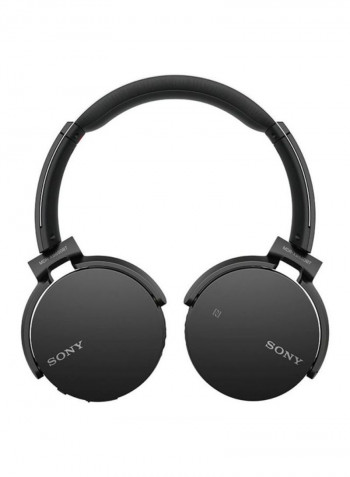 Extra Bass Bluetooth Wireless Over-Ear Headphones Black