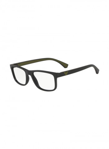 Men's Square Eyeglass Frame - Lens Size: 53 mm