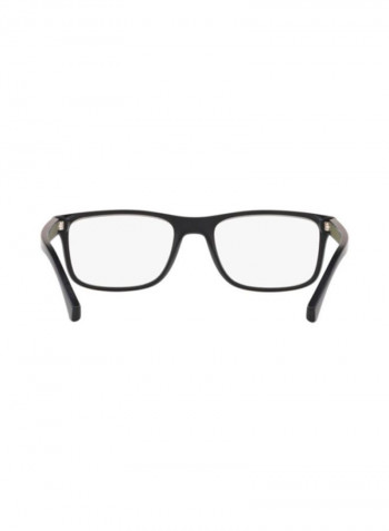 Men's Square Eyeglass Frame - Lens Size: 53 mm