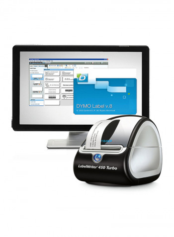 Thermal Label Printer Black