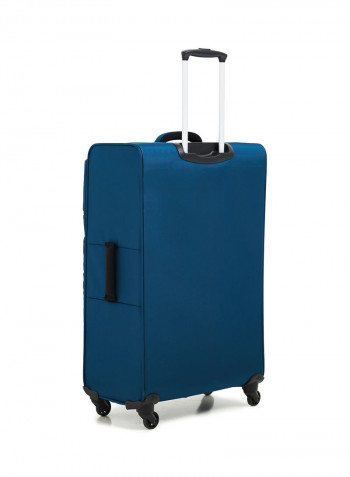 Softside 3 Piece Luggage Trolley Set Turquoise