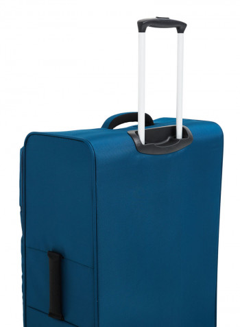 Softside 3 Piece Luggage Trolley Set Turquoise