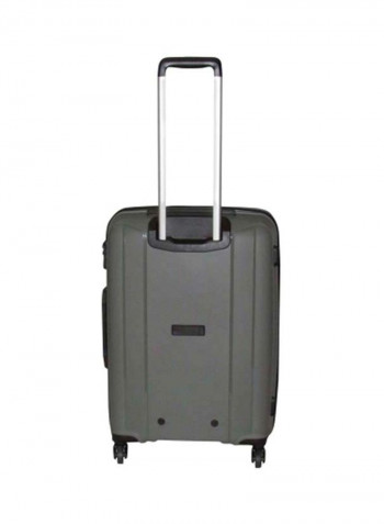 Unbreakable Sleek Hardside 3 Piece Luggage Trolley Set Graphite/Silver/Black