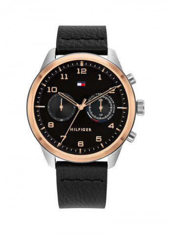 Men's Leather Analog Wrist Watch 1791786