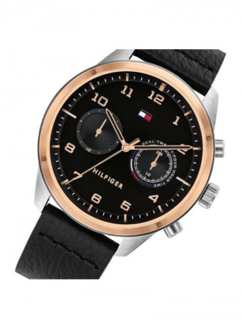 Men's Leather Analog Wrist Watch 1791786