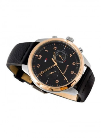 Men's Leather Analog Wrist Watch 1791786