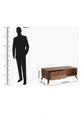 Bloomingdale 1-Drawer Coffee Table Beige