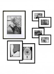 7-Piece Decorative Frame Set Black