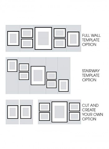 7-Piece Decorative Frame Set Black