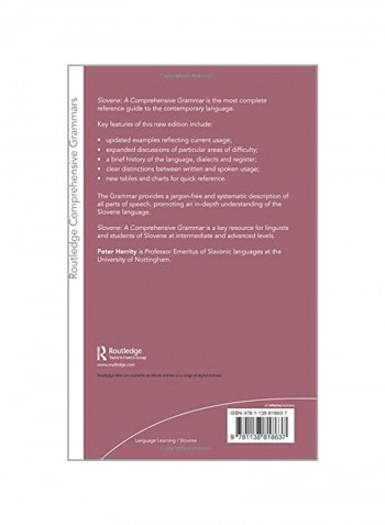 Slovene: A Comprehensive Grammar Paperback