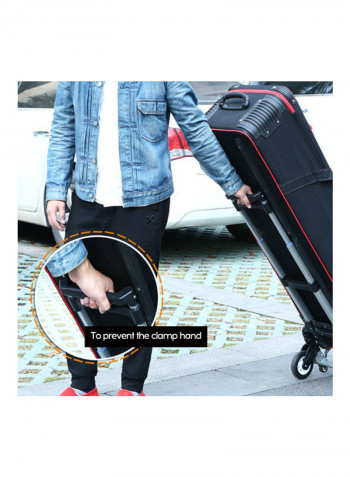 Portable Folding Small Hand Cart Black/White