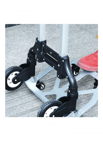 Portable Folding Small Hand Cart Black/White