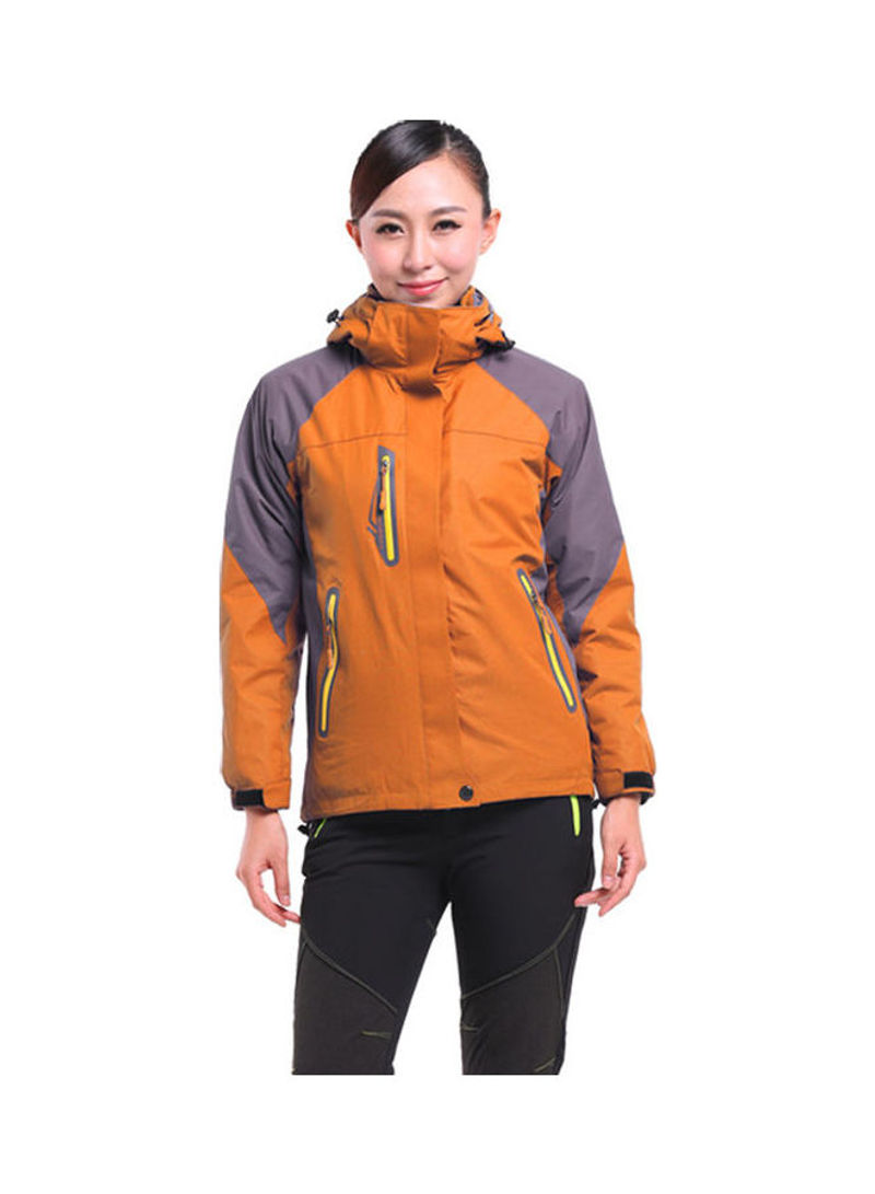 Zipper Sports Jacket Orange/Grey
