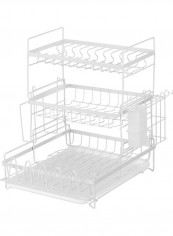 3-Layer Dish Rack White 25 x 47cm reviews 3-Layer Dish Rack White 25 x 47cm