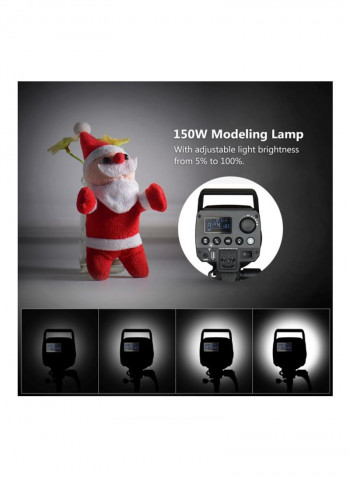 Studio Flash Strobe Light Black