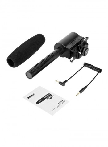 Broadcast Quality Condenser Microphone With Integrated Flash Recorder D50871 Black