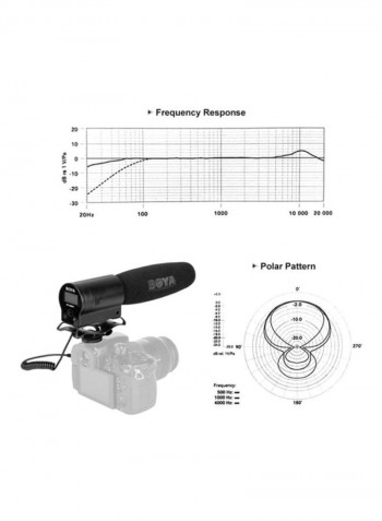 Broadcast Quality Condenser Microphone With Integrated Flash Recorder D50871 Black