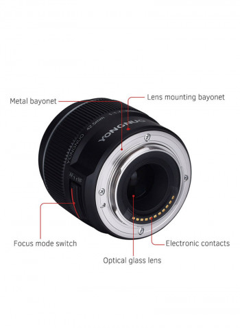 Large Aperture Auto And Manual Focus Lens Black