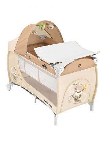 Pisolino Baby Playpen - Beige/White