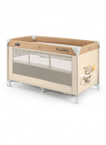 Pisolino Baby Playpen - Beige/White