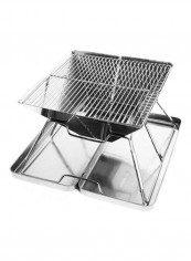 Foldable Stainless Steel Charcoal Grill Silver reviews Foldable Stainless Steel Charcoal Grill Silver
