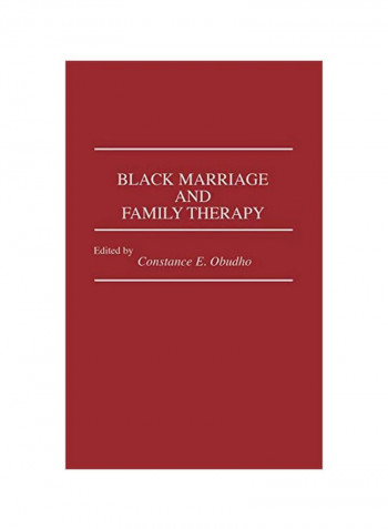 Black Marriage And Family Therapy Hardcover