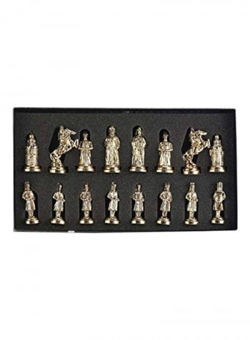 Ottoman vs Byzantine Antique Metal Chess Moves