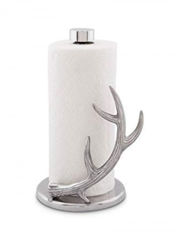 Aluminium Countertop Paper Towel Holder Silver