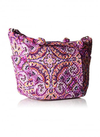 Printed Crossbody Bag Purple/Black/White