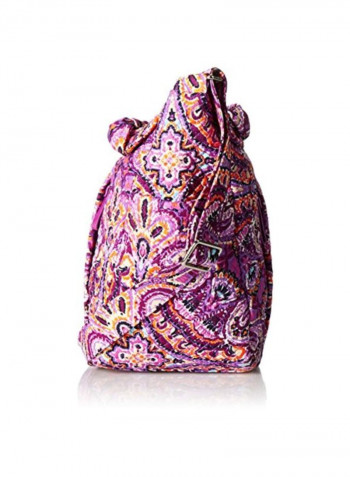Printed Crossbody Bag Purple/Black/White